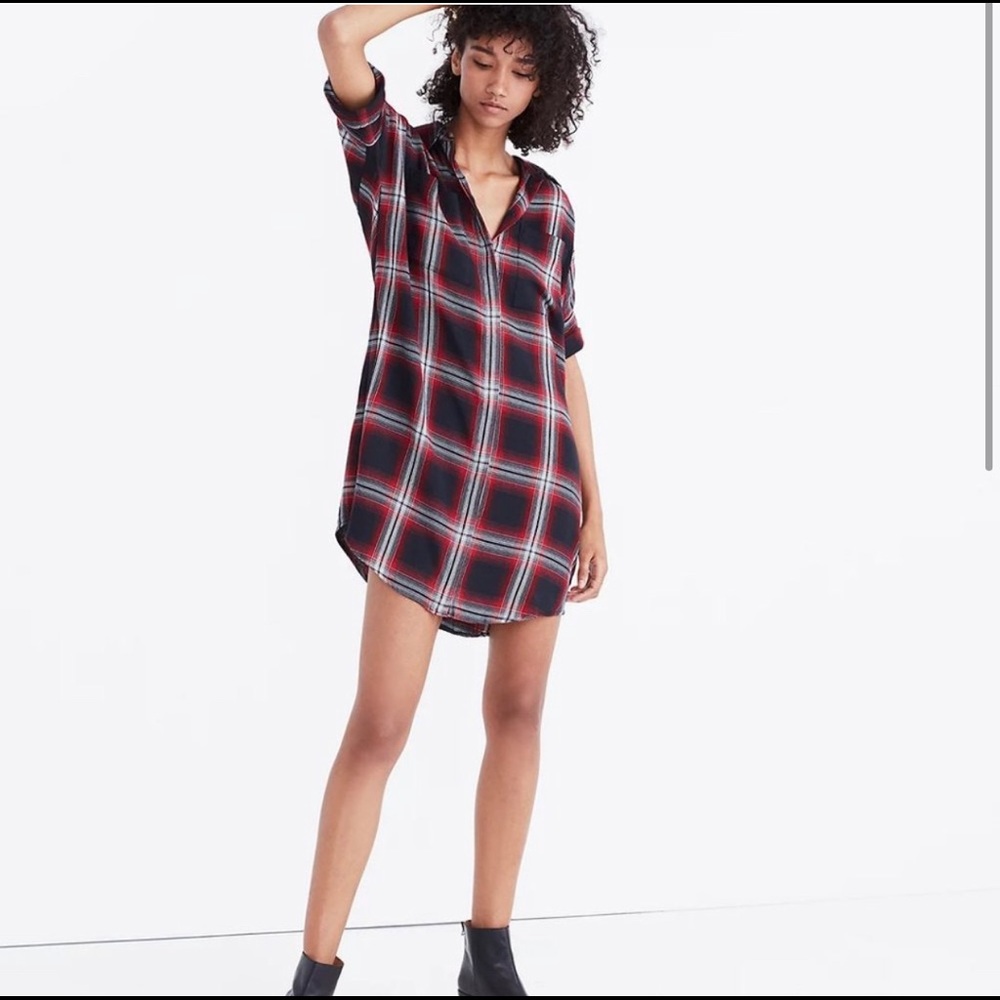 Madewell plaid dress